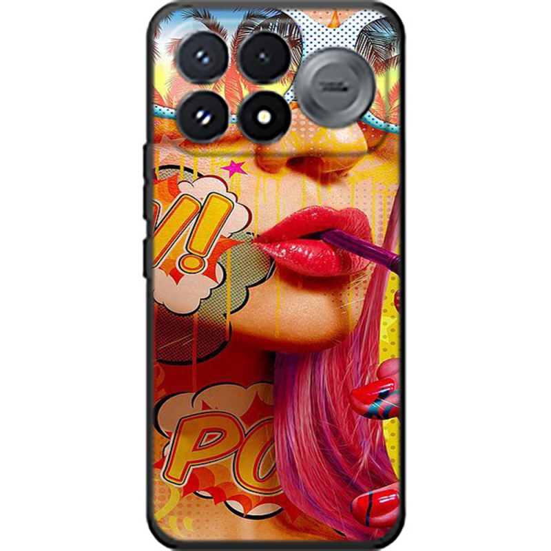 Чохол BoxFace Poco F9 Pro Yellow Girl Pop Art