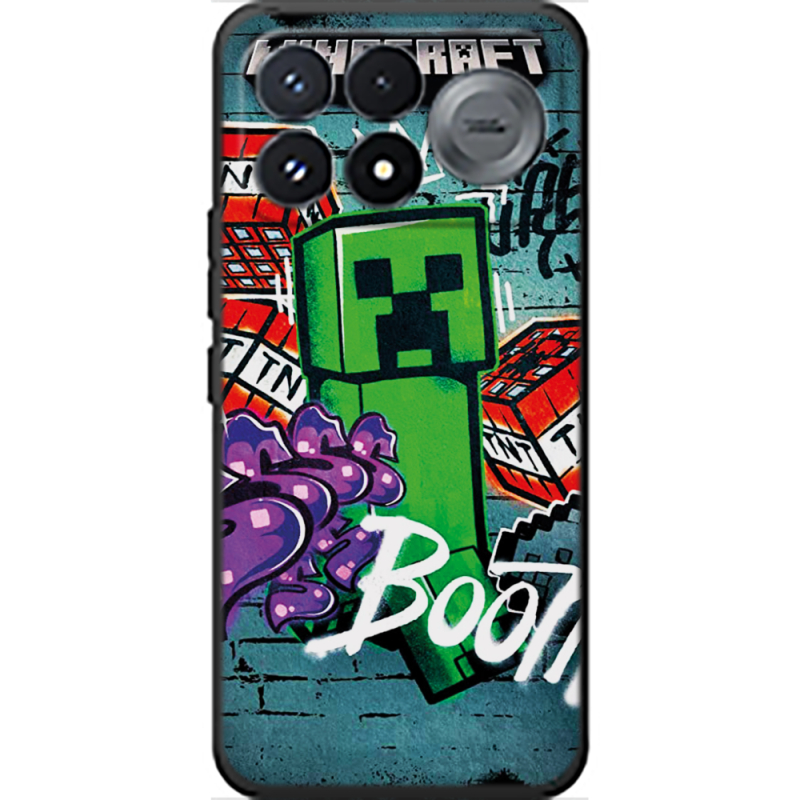 Чохол BoxFace Poco F9 Pro Minecraft Graffiti