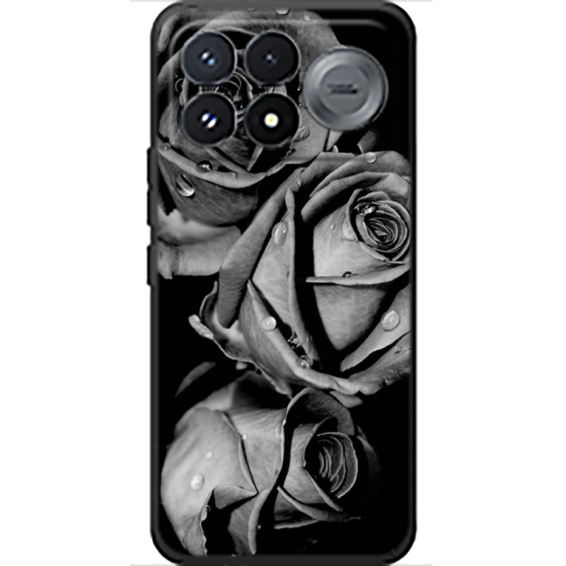 Чохол BoxFace Poco F9 Pro Black and White Roses