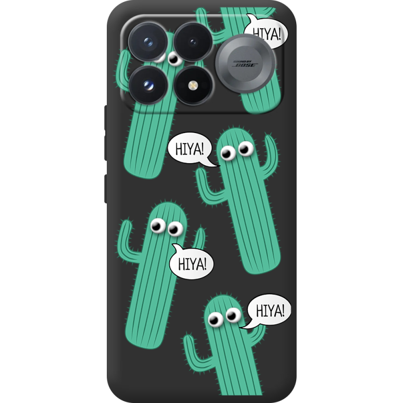 Прозорий чохол BoxFace Poco F9 Pro с 3D-глазками HIYA