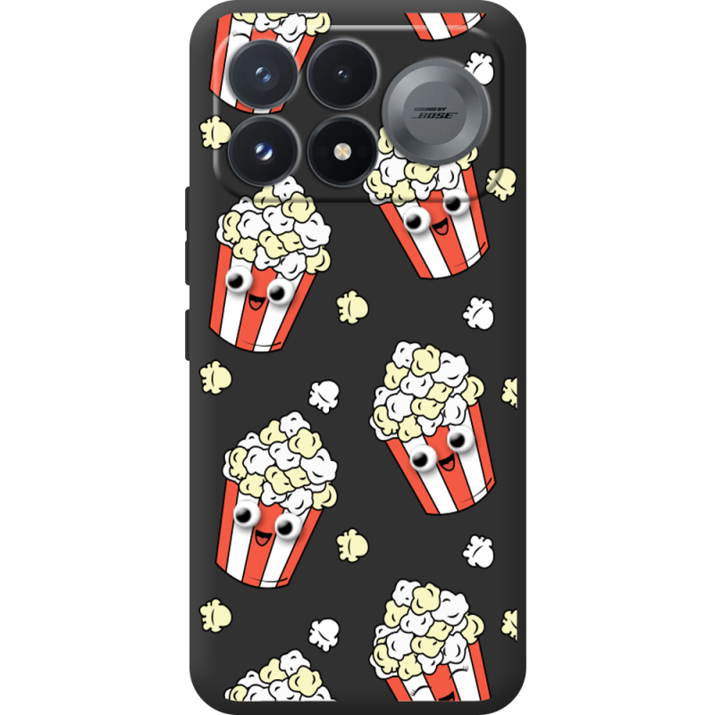 Прозорий чохол BoxFace Poco F9 Pro с 3D-глазками Popcorn