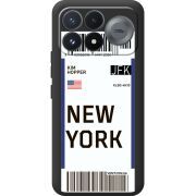 Прозорий чохол BoxFace Poco F9 Pro Ticket New York