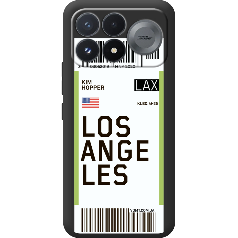 Прозорий чохол BoxFace Poco F9 Pro Ticket Los Angeles