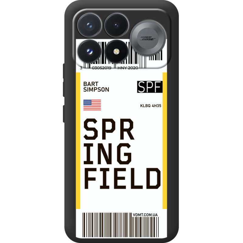 Прозорий чохол BoxFace Poco F9 Pro Ticket Springfield