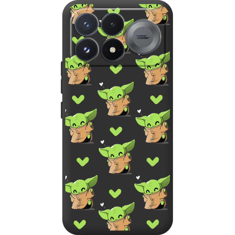 Прозорий чохол BoxFace Poco F9 Pro Pattern Baby Yoda
