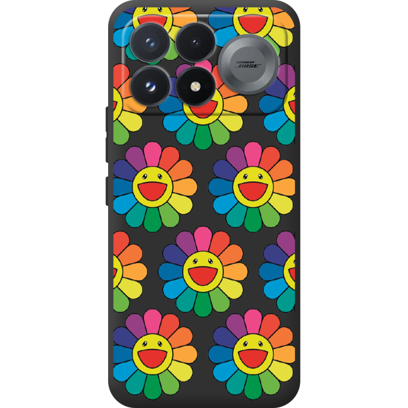 Прозорий чохол BoxFace Poco F9 Pro Hippie Flowers