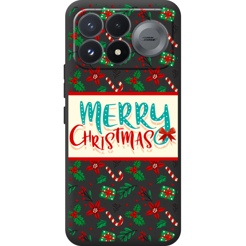 Прозорий чохол BoxFace Poco F9 Pro Vintage Christmas Pattern