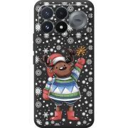 Прозорий чохол BoxFace Poco F9 Pro Christmas Deer with Snow