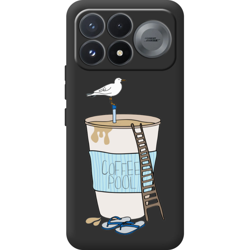 Прозорий чохол BoxFace Poco F9 Pro Segull in Cofee Pool
