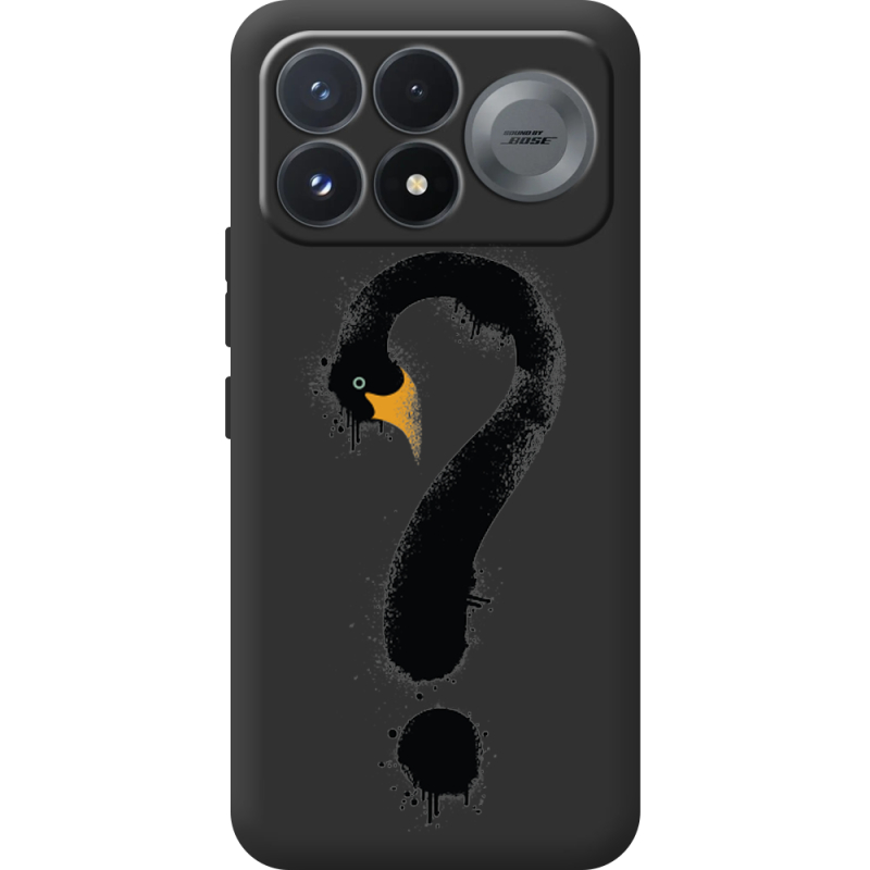 Прозорий чохол BoxFace Poco F9 Pro Swan question