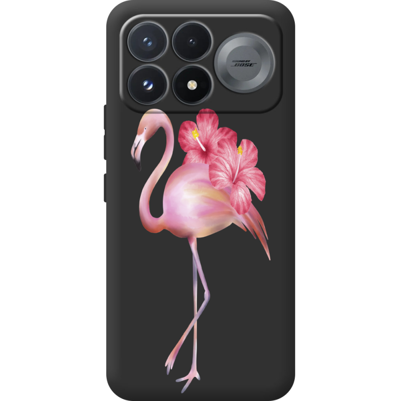 Прозорий чохол BoxFace Poco F9 Pro Floral Flamingo