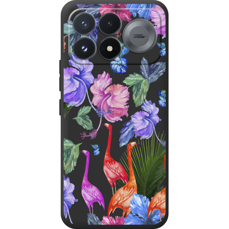 Прозорий чохол BoxFace Poco F9 Pro Flamingo