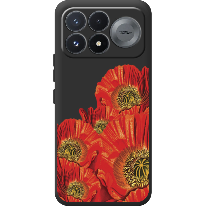 Прозорий чохол BoxFace Poco F9 Pro Red Poppies
