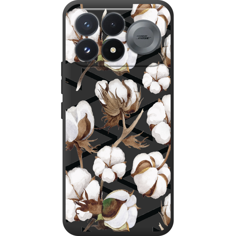 Прозорий чохол BoxFace Poco F9 Pro Cotton flowers