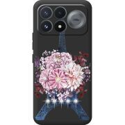 Чохол зі стразами Poco F9 Pro Eiffel Tower
