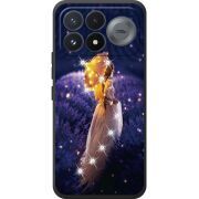 Чохол зі стразами Poco F9 Pro Girl with Umbrella
