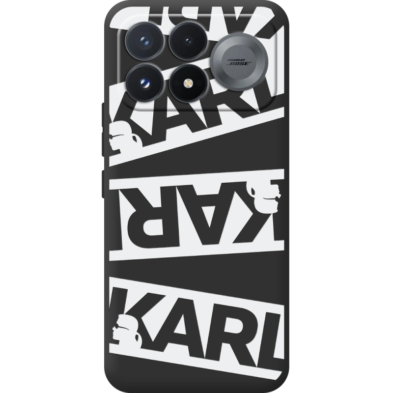 Чорний чохол BoxFace Poco F9 Pro White Karl
