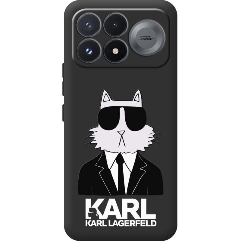 Чорний чохол BoxFace Poco F9 Pro Cat in Black