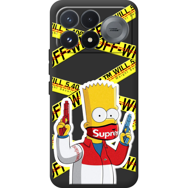 Чорний чохол BoxFace Poco F9 Pro White Bart