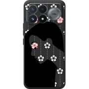 Чорний чохол BoxFace Poco F9 Pro Flower Hair