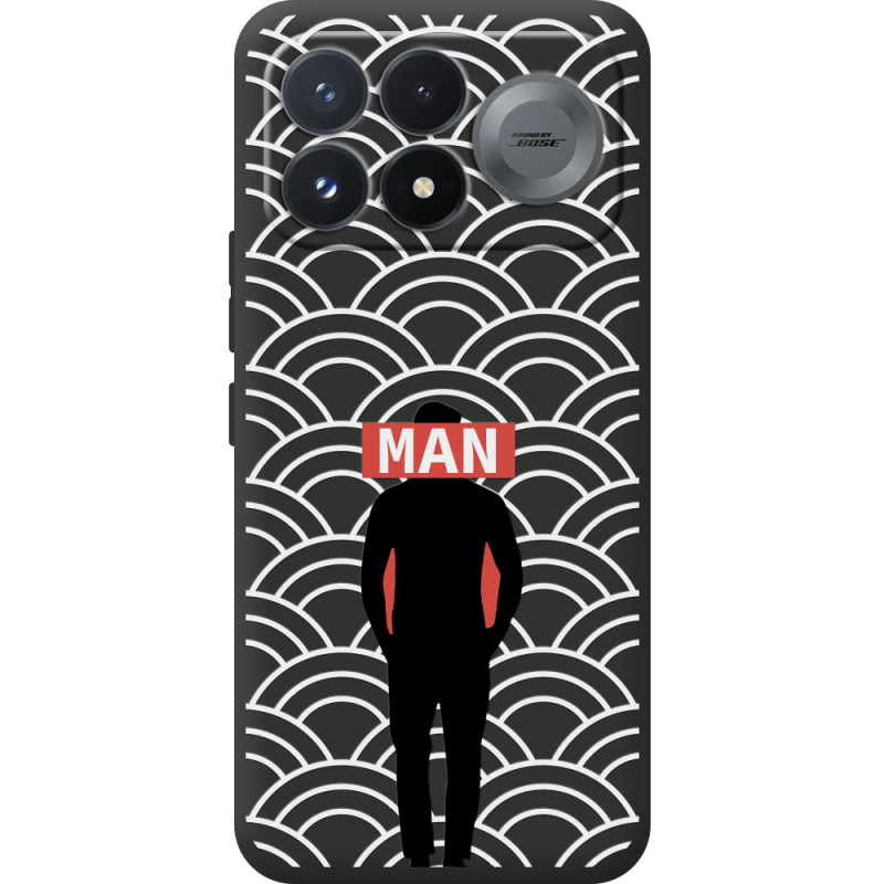 Чорний чохол BoxFace Poco F9 Pro Man Pattern