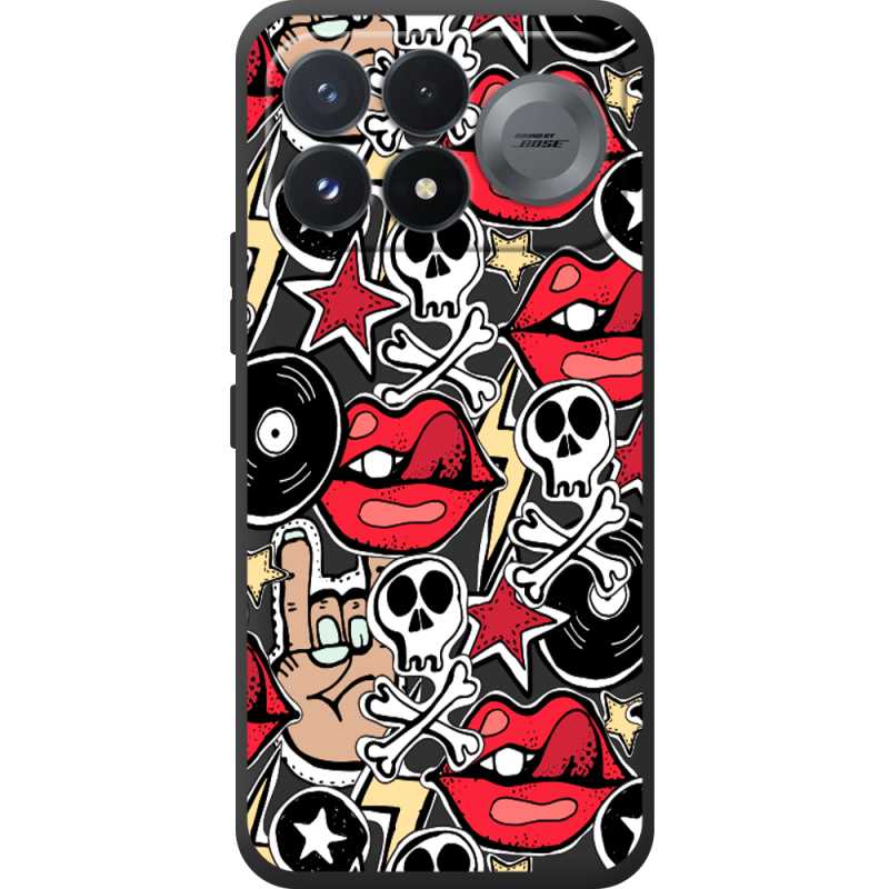 Чорний чохол BoxFace Poco F9 Pro Rock Graffiti