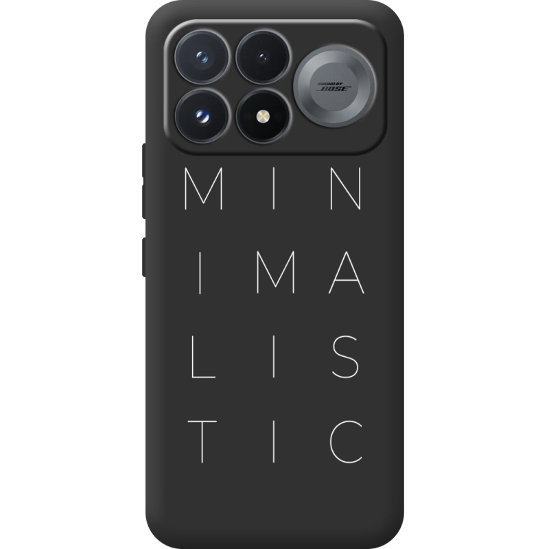 Чорний чохол BoxFace Poco F9 Pro Minimalistic