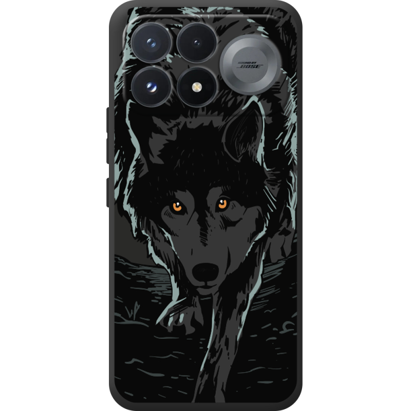 Чорний чохол BoxFace Poco F9 Pro Wolf