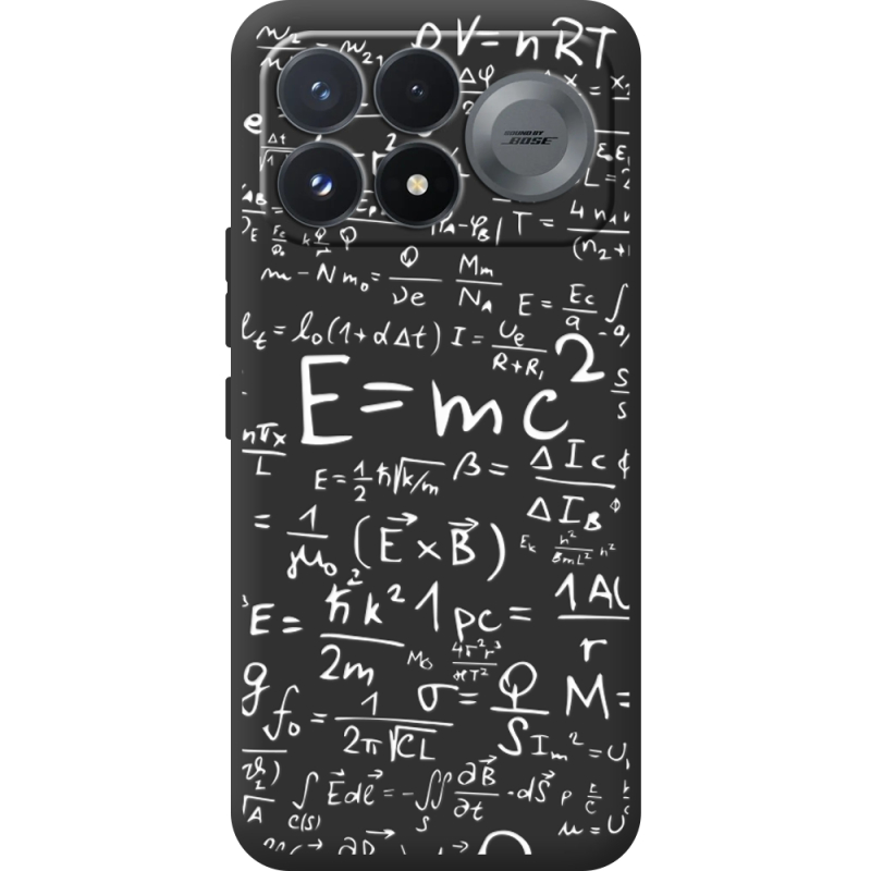 Чорний чохол BoxFace Poco F9 Pro E=mc2