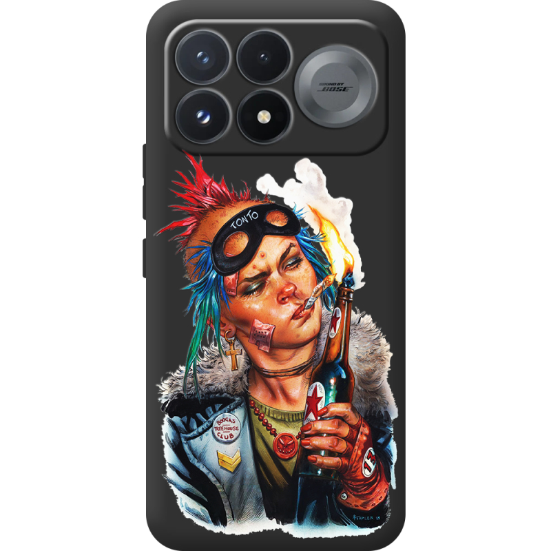 Чорний чохол BoxFace Poco F9 Pro Tanker Girl