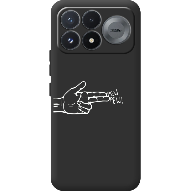 Чорний чохол BoxFace Poco F9 Pro Pew Pew