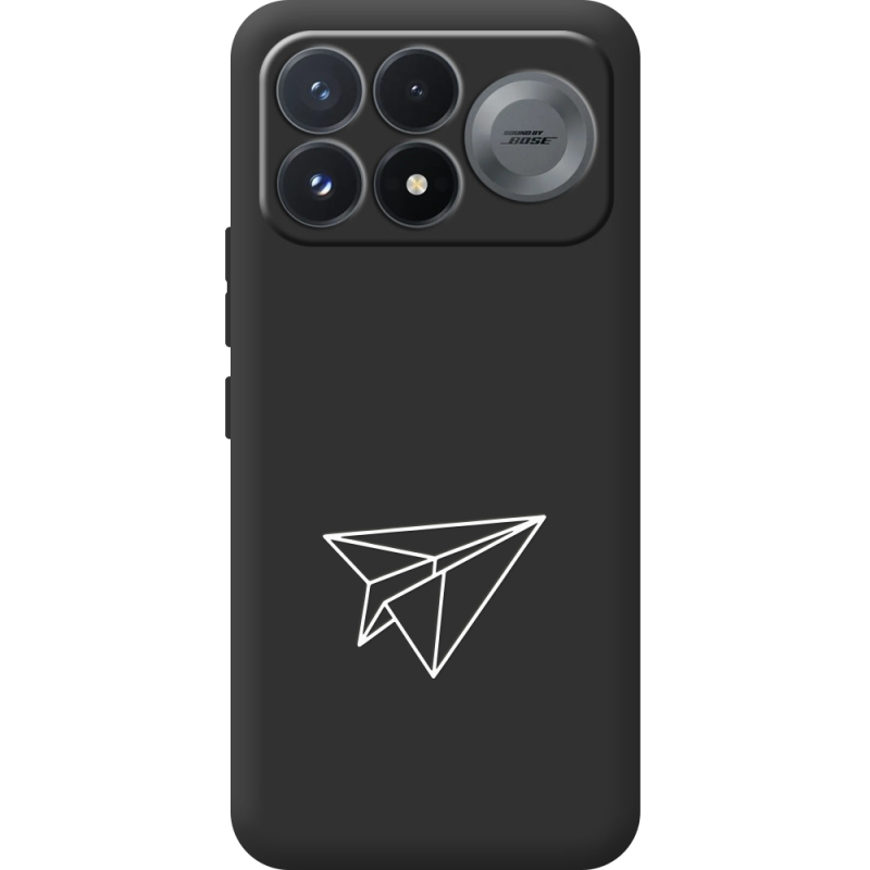 Чорний чохол BoxFace Poco F9 Pro Paper Plane