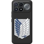 Чорний чохол BoxFace Poco F9 Pro Атака Титанов Крылья Свободы