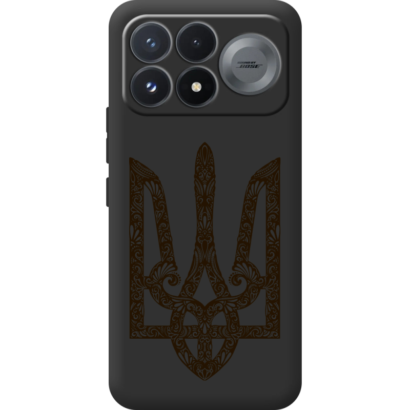 Чорний чохол BoxFace Poco F9 Pro Ukrainian Trident