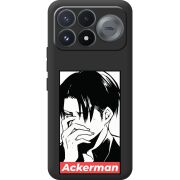 Чорний чохол BoxFace Poco F9 Pro Attack On Titan - Ackerman
