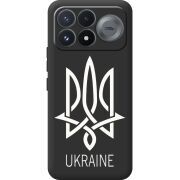 Чорний чохол BoxFace Poco F9 Pro Тризуб монограмма ukraine