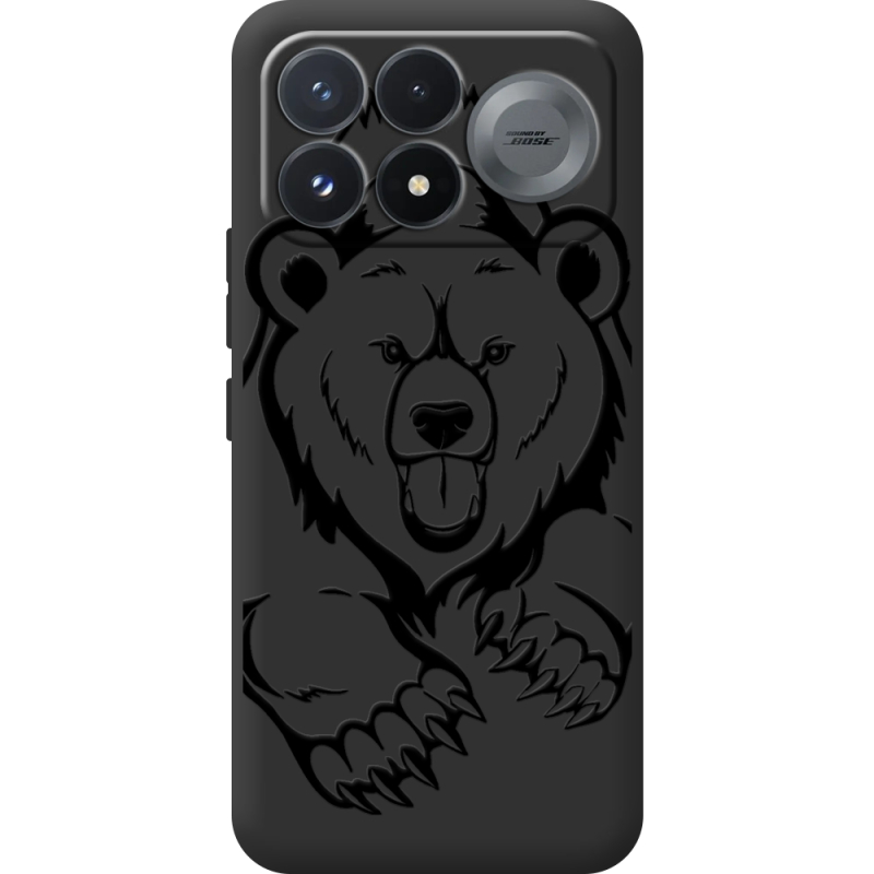 Чорний чохол BoxFace Poco F9 Pro Grizzly Bear