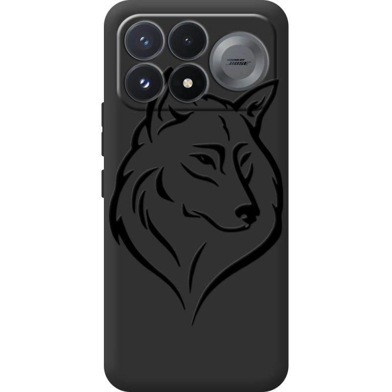 Чорний чохол BoxFace Poco F9 Pro Wolf