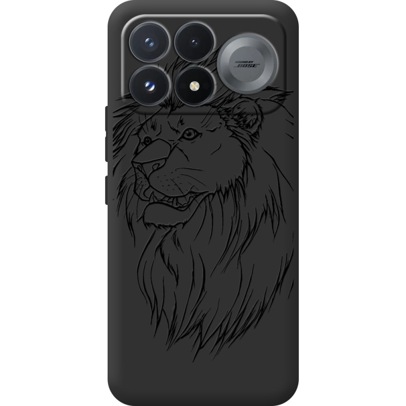 Чорний чохол BoxFace Poco F9 Pro Lion