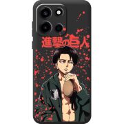 Чорний чохол BoxFace OnePlus Turbo 6 Атака Титанов Леви