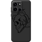 Чорний чохол BoxFace OnePlus Turbo 6 Skull and Roses