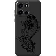 Чорний чохол BoxFace OnePlus Turbo 6 Snake