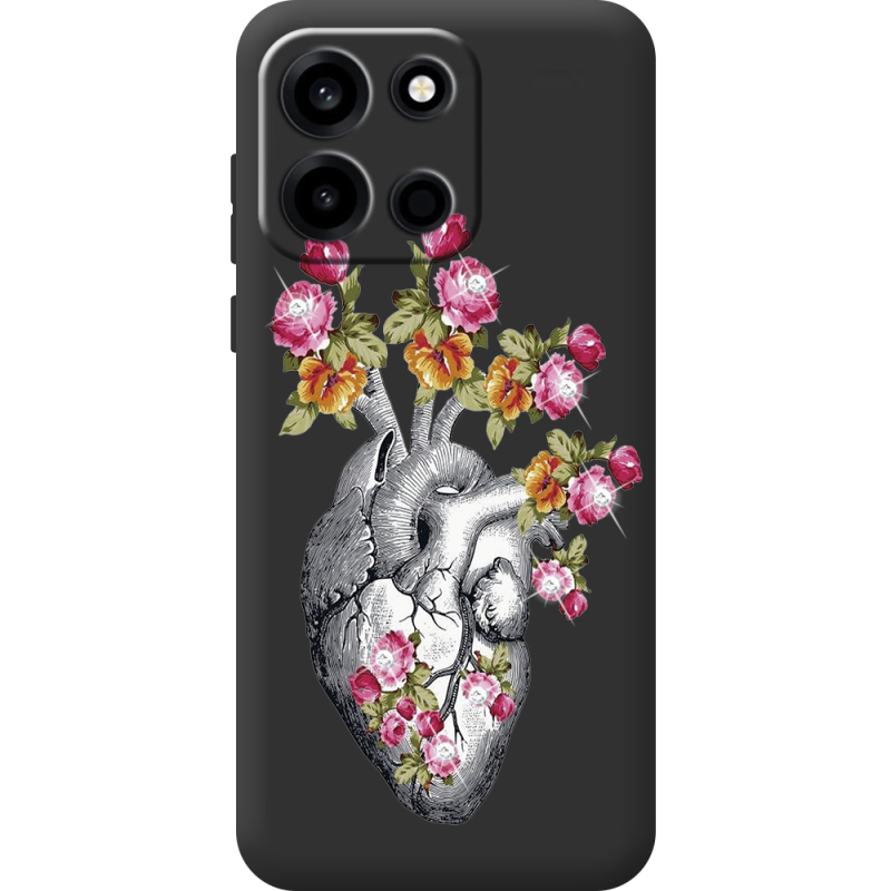 Чохол зі стразами OnePlus Turbo 6 Heart