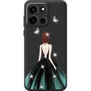Чохол зі стразами OnePlus Turbo 6 Girl in the green dress