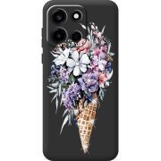 Чохол зі стразами OnePlus Turbo 6 Ice Cream Flowers