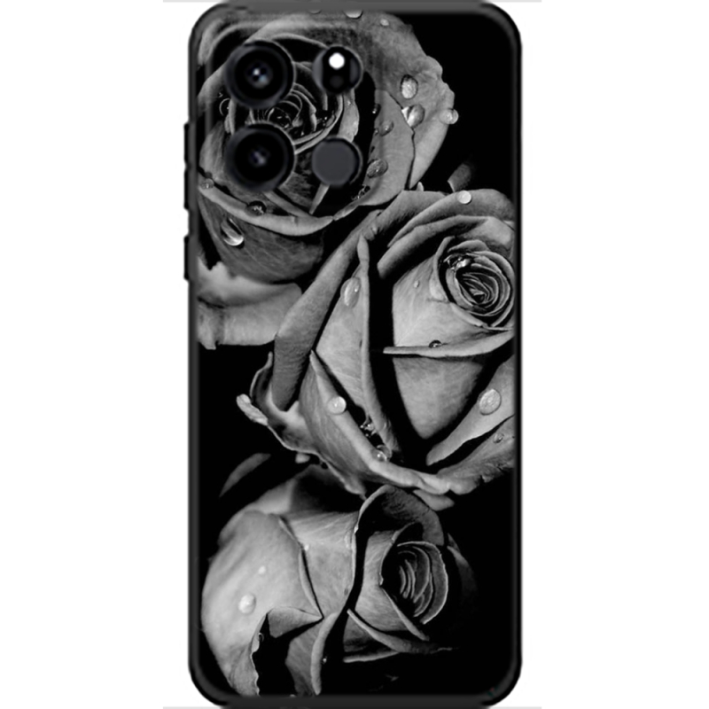 Чохол BoxFace OnePlus Turbo 6V Black and White Roses