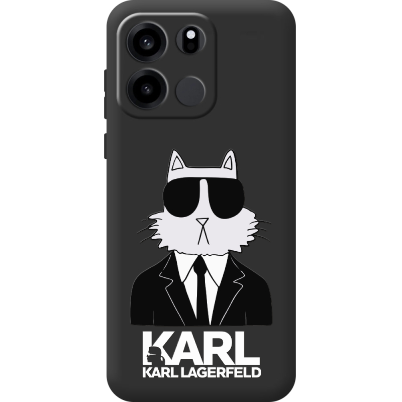 Чорний чохол BoxFace OnePlus Turbo 6V Cat in Black