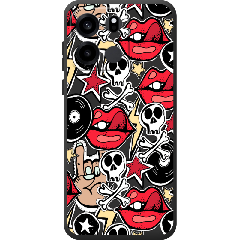 Чорний чохол BoxFace OnePlus Turbo 6V Rock Graffiti