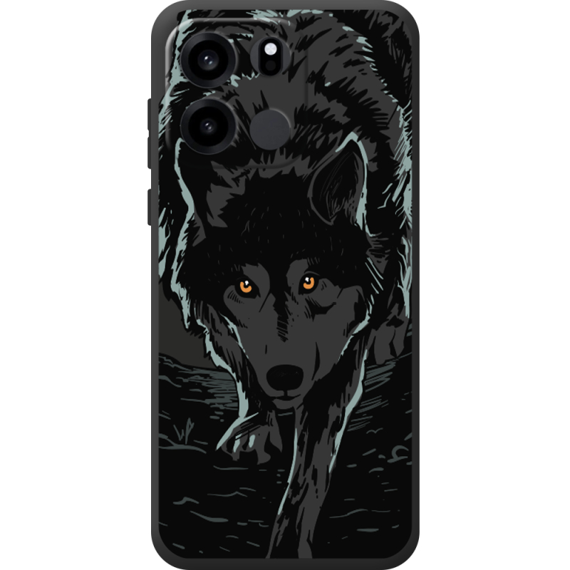 Чорний чохол BoxFace OnePlus Turbo 6V Wolf
