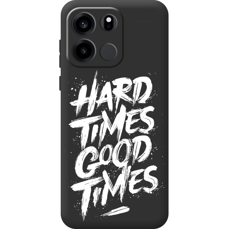 Чорний чохол BoxFace OnePlus Turbo 6V Hard Times Good Times